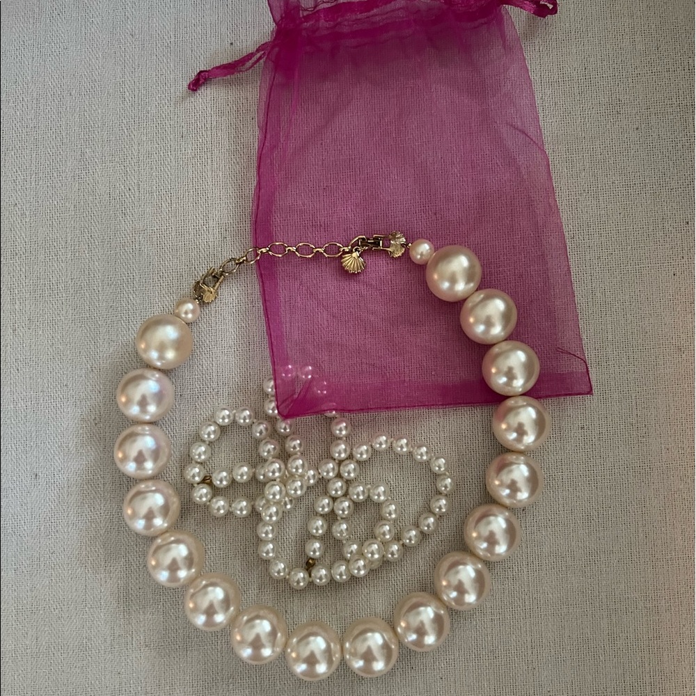 Ralph Lauren classic faux pearl choker necklace!